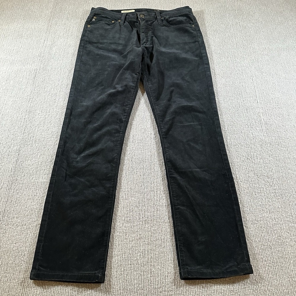 AG Adriano Goldschmied Jeans Womens 29 Black Premiere Skinny Straight Corduroy - Picture 2 of 10